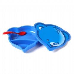 Bear shape lunch box(with spoon)