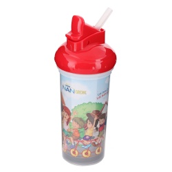 Double wall straw bottle( paper inside)