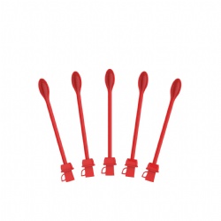 Red mug stirring spoon